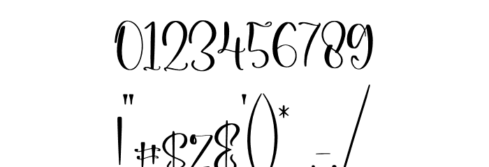 Melanytha Font OTHER CHARS