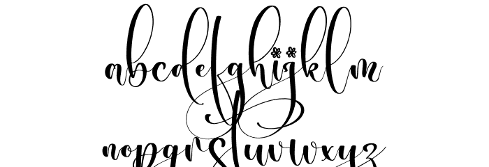 Melanytha Font LOWERCASE