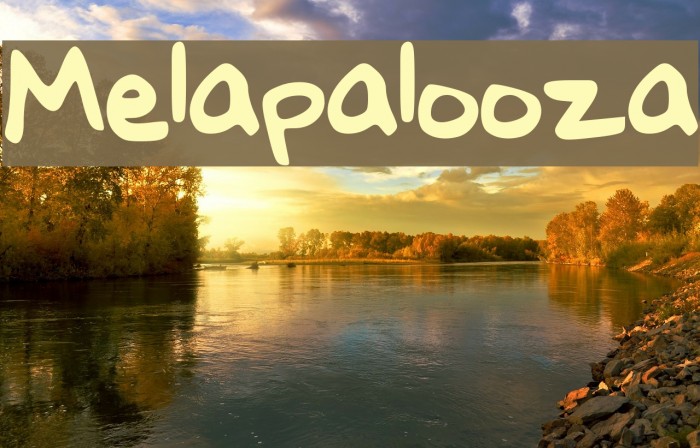 Melapalooza Font examples