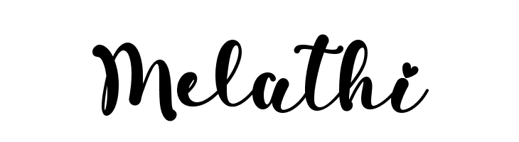 Melathi  フリーフォントのダウンロード