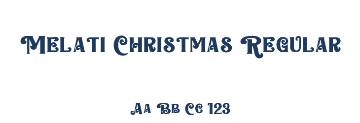 Melati Christmas Regular Font Preview