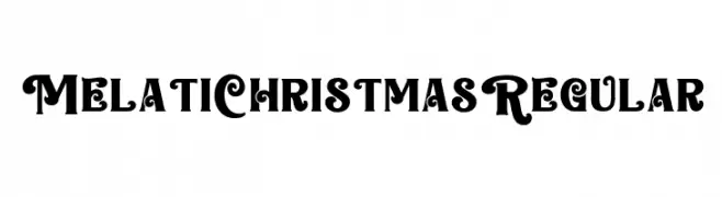 Melati Christmas Regular Schriftart