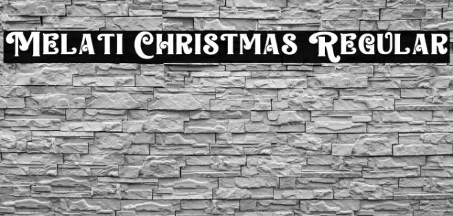 Melati Christmas Regular Schriftart examples