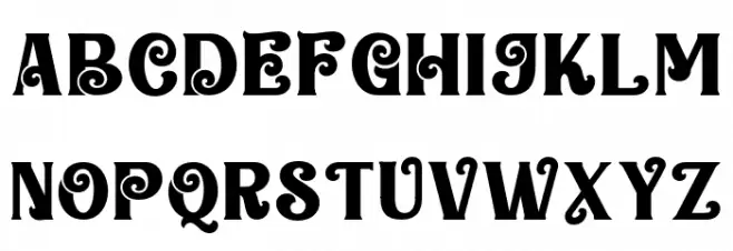 Melati Christmas Regular Schriftart Kleinbuchstaben