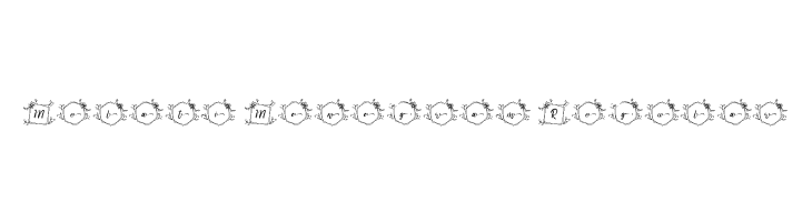 Melati Monogram Regular  Frei Schriftart Herunterladen