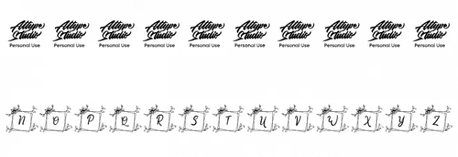 Melati Monogram Regular Font OTHER CHARS