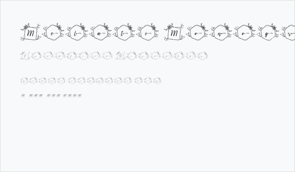 Melati Monogram Regular Business Card