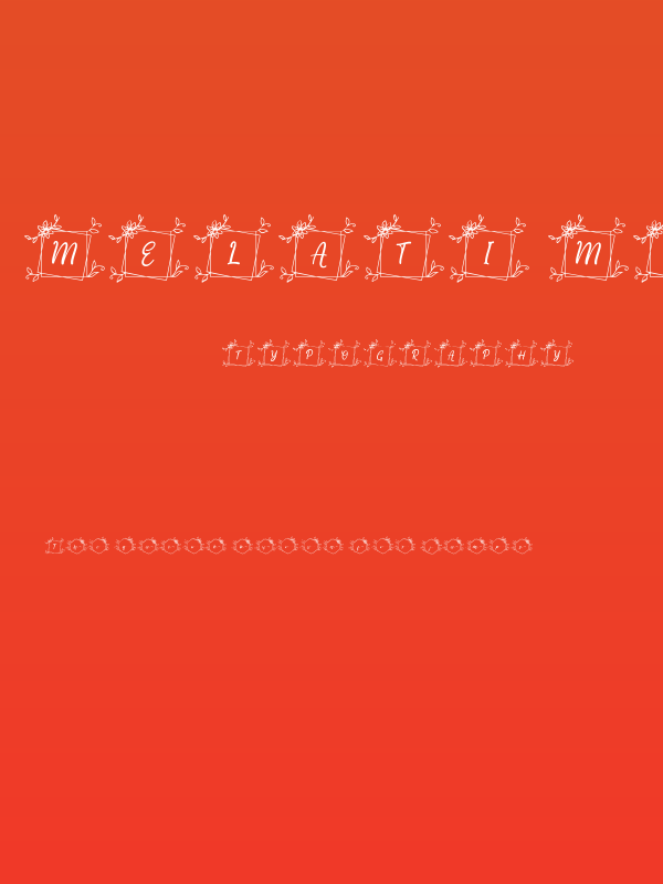 Melati Monogram Regular Poster