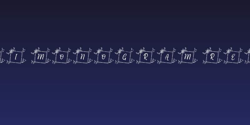 Melati Monogram Regular Social Header