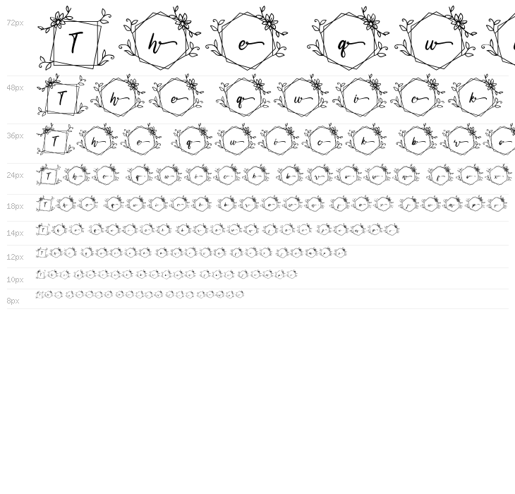 Melati Monogram Regular Waterfall