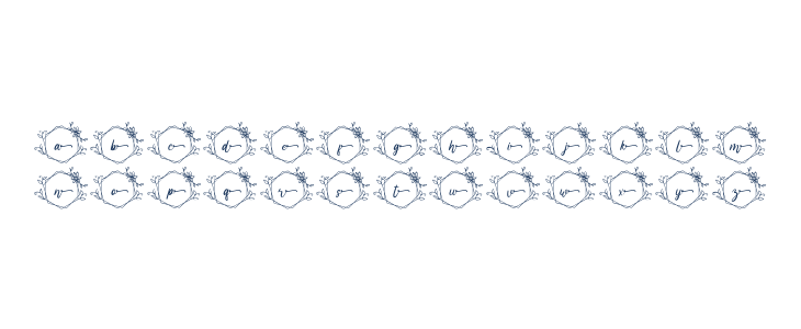 Melati Monogram Regular Lowercase