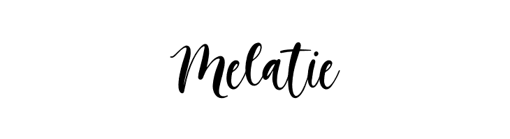 Melatie  フリーフォントのダウンロード