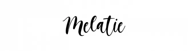 Melatie  免费字体下载