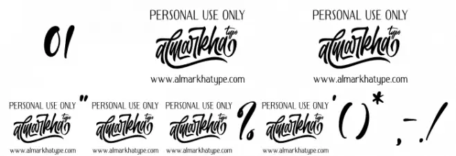 Melatie Font OTHER CHARS