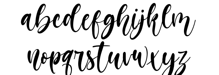 Melatie Font LOWERCASE