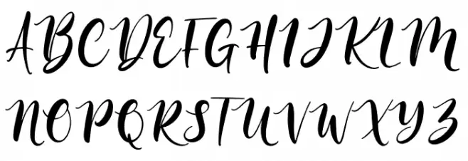 Melatie Schriftart Groß