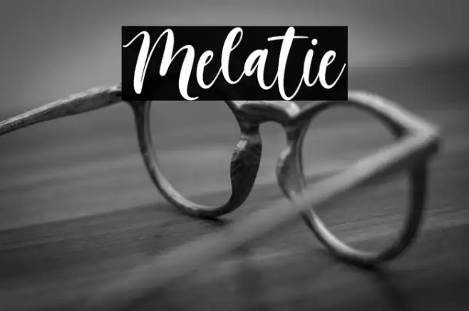 Melatie Font examples