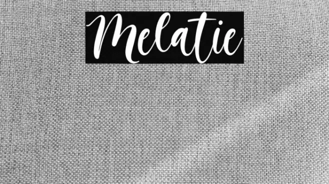Melatie Font examples