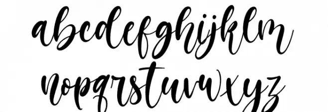 Melatie 字体 小写