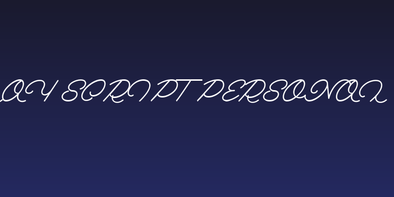 Melay Script PERSONAL USE Social Header