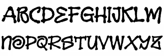 Melbo Font UPPERCASE