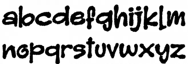 Melbo Font LOWERCASE