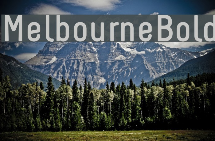 Melbourne-Bold Font examples