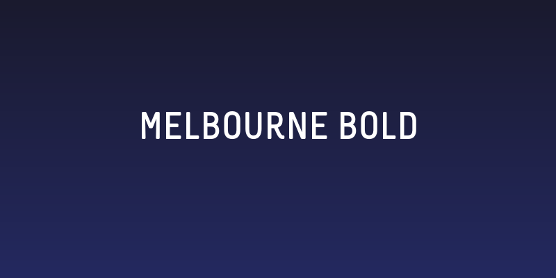 Melbourne-Bold Social Header