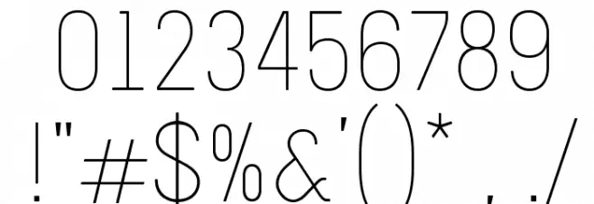 Melbourne-Light Font OTHER CHARS