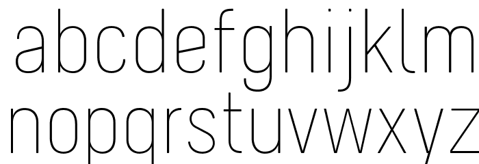 Melbourne-Light Font LOWERCASE
