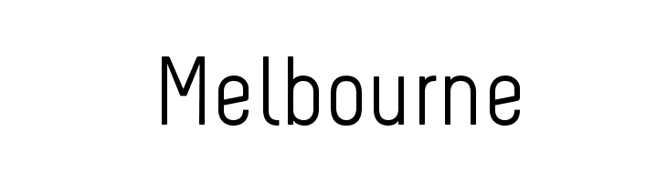 Melbourne Font