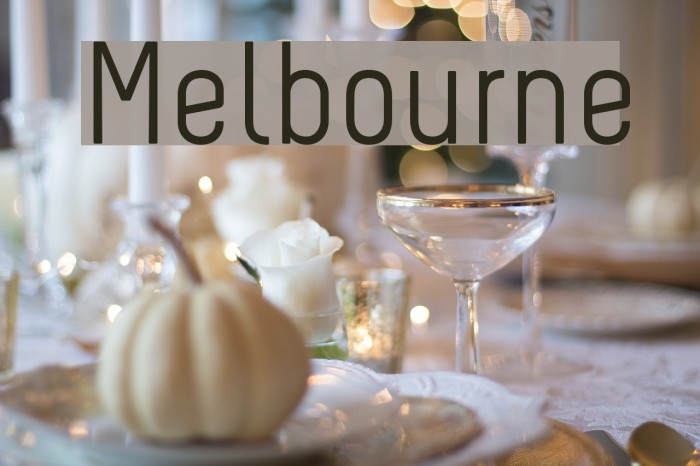 Melbourne Font examples