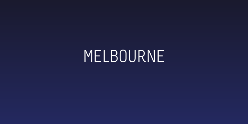 Melbourne Social Header