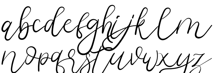 Melburn Font LOWERCASE