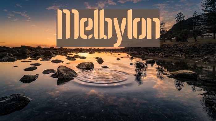 Melbylon Caratteri examples