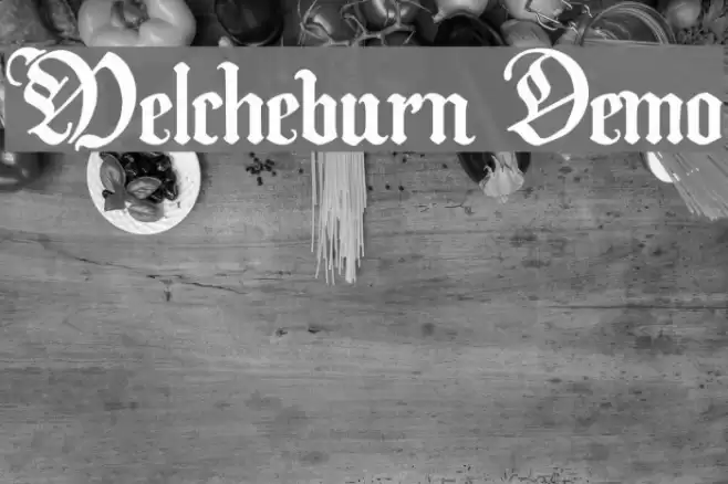 Melcheburn Demo Font examples
