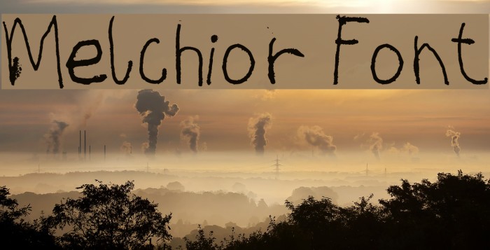 Melchior Font Font examples