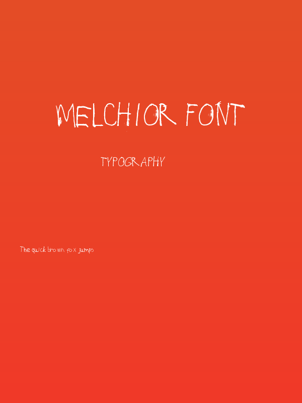 Melchior Font Poster