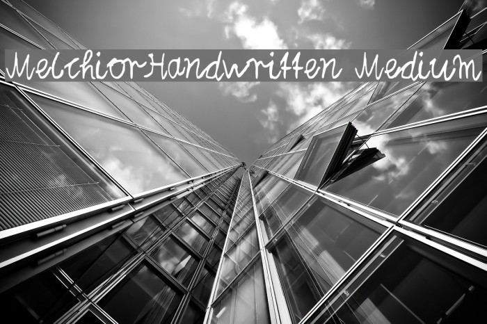 Melchior_Handwritten Medium Font examples