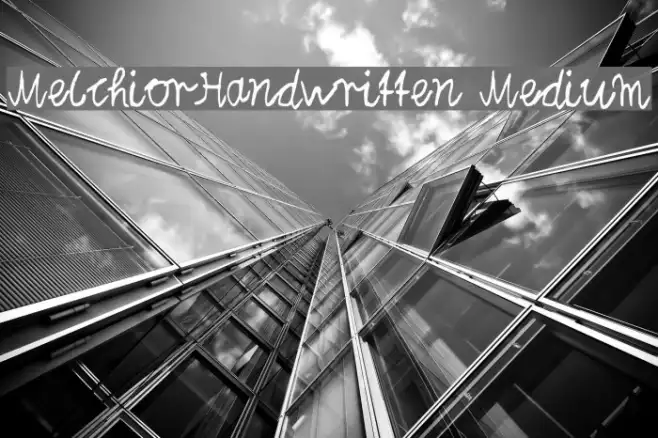 Melchior_Handwritten Medium Example 3