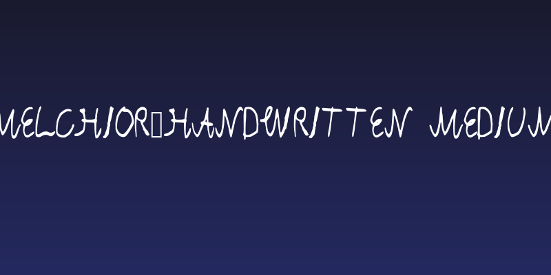 Melchior_Handwritten Medium Social Header