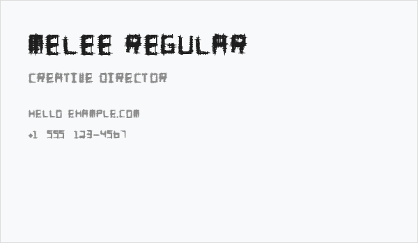 Melee Regular Business Card