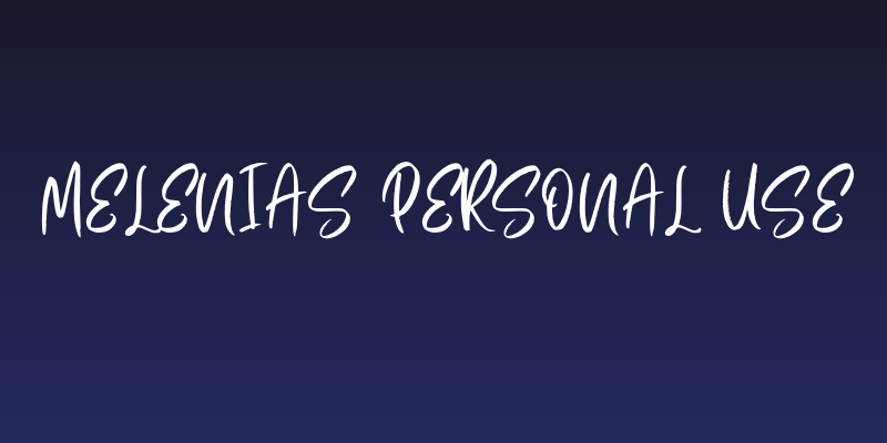 Melenias Personal Use Social Header