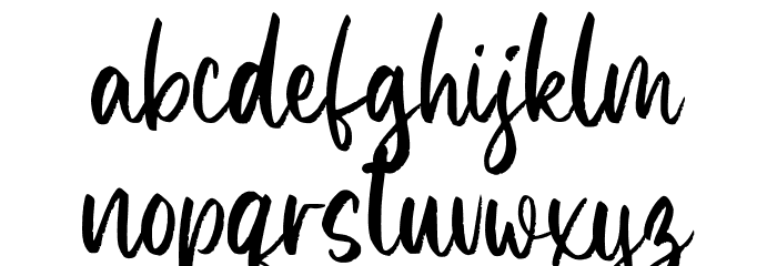 Melenias Personal Use Font LOWERCASE