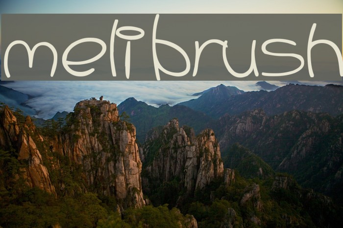 Meli Brush Font examples