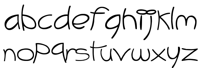 Meli Brush Font LOWERCASE