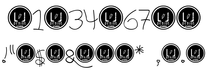 Meli Vargas - LJ-Design Studios Cursiva Font OTHER CHARS