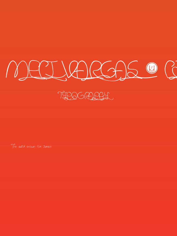 Meli Vargas - LJ-Design Studios Cursiva Poster