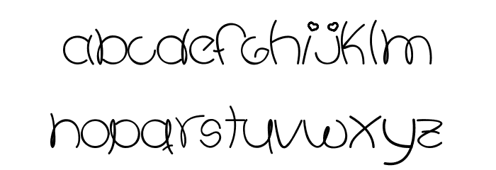 Meli Vargas - LJ-Design Studios Cursiva Font LOWERCASE