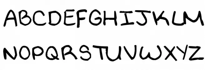 MeliHand Font UPPERCASE